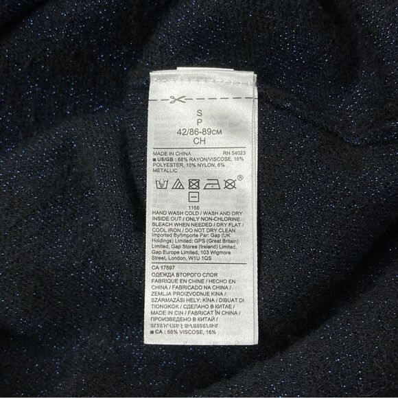 BANANA REPUBLIC leopard print metallic stretch knit sweater dress, size S - Picture 12 of 16